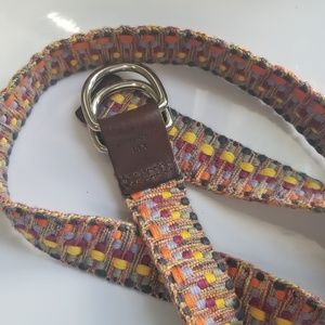 Vintage Eddie Bauer multicolor woven belt